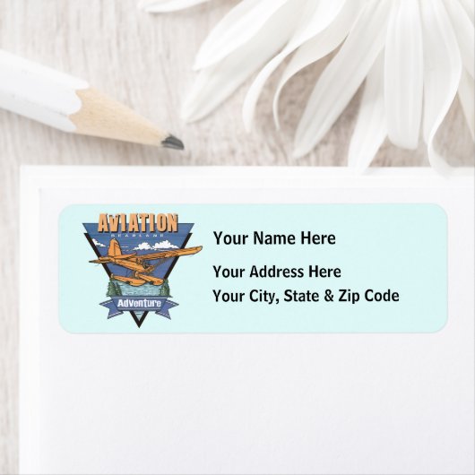 Étiquette Aventure hydravion (En situation)