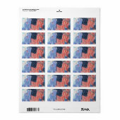 Étiquette Avenue dans la pluie par Frederick Childe Hassam (Feuille entière)