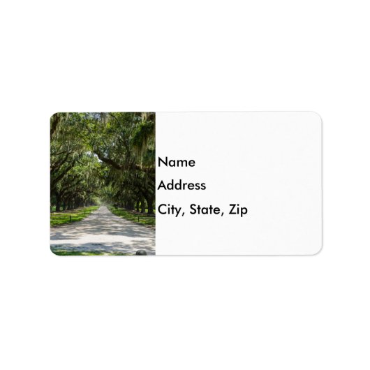 Étiquette Avenue Des Chênes (Devant)