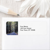 Étiquette Avenue des géants - Humboldt Redwoods State Park (En situation)