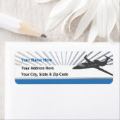 Étiquette Avion à réaction privé (En situation)