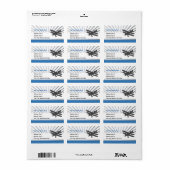 Étiquette Avion Biavion (Feuille entière)