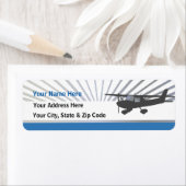 Étiquette Avion Cessna 150 (En situation)