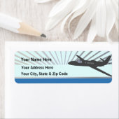 Étiquette Avion Jet d'entreprise (En situation)