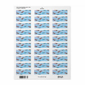 Étiquette Avions Jouets (Feuille entière)