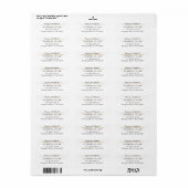 Étiquette Avocat Avocat Au Barreau Classe Blanc (Feuille entière)