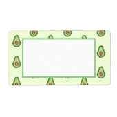 Étiquette Avocat en points (Devant)