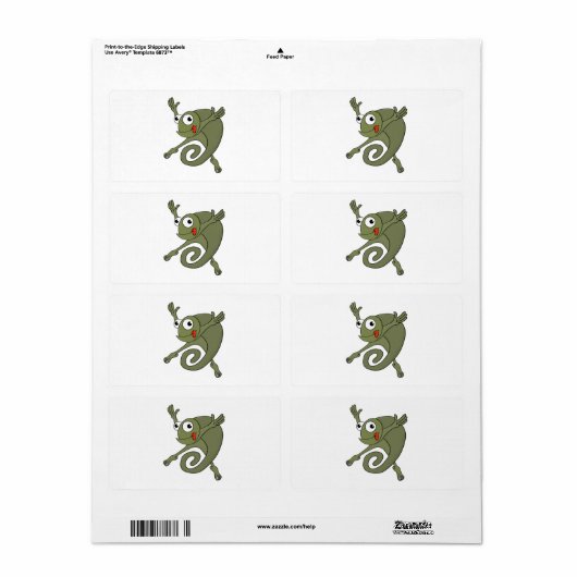 Étiquette Awesome Chameleon (Feuille entière)