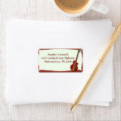 Étiquette Awesome Guitare Rouge Electrique Cinquante (En situation)