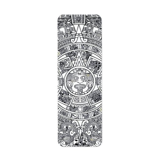 Étiquette AZTEC OU MEXICA mexicaine (Devant)