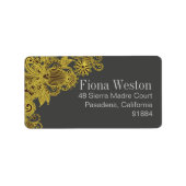 Étiquette Aztec Paisley (Devant)