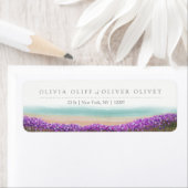 Étiquette Azure Coast dans Bloom Adresse de retour (En situation)