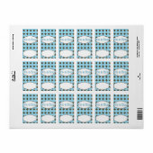 Étiquette Baby Blue Boy Hersheys Miniature Barre de bonbons (Feuille entière)