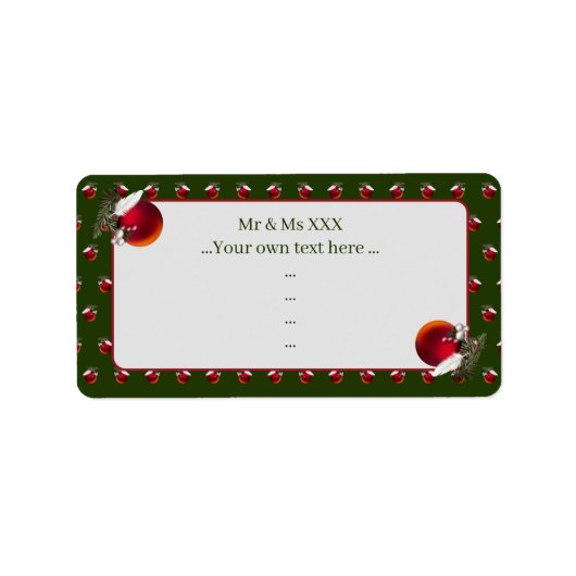 Étiquette Baby Dove (Devant)