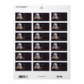 Étiquette Baby Ghost Déplaisant mignon caractère Halloween (Feuille entière)