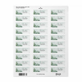 Étiquette Baby it's Cold Outside Baby Shower Address (Feuille entière)