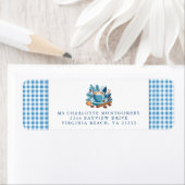 Étiquette Baby It's Cold Outside Winter Baby shower Adresse (En situation)