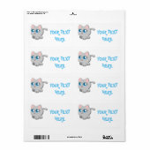 ÉTIQUETTE BABY KITTY (Feuille entière)