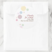 étiquette baby shower (Sac)