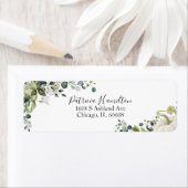 Étiquette Baby Shower Automne Citrouille Verdure (En situation)