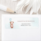 Étiquette Baby shower Bear Balloons (En situation)