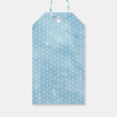 Étiquette Baby shower bleu éléphant Favoriser (Dos)