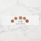 Étiquette Baby shower bouteille de pizza (Étiquettes simples)