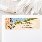 Étiquette Baby shower Boys Blue Safari Thème Invitation (En situation)