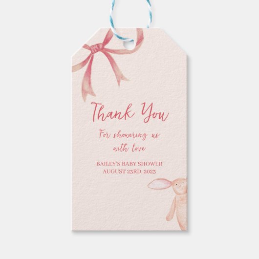 Étiquette Baby shower/cadeau (Devant)