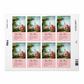 ÉTIQUETTE BABY SHOWER COLORÉ (Feuille entière)