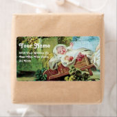 ÉTIQUETTE BABY SHOWER COLORÉ (En situation)