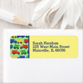 Étiquette Baby shower de camions (En situation)