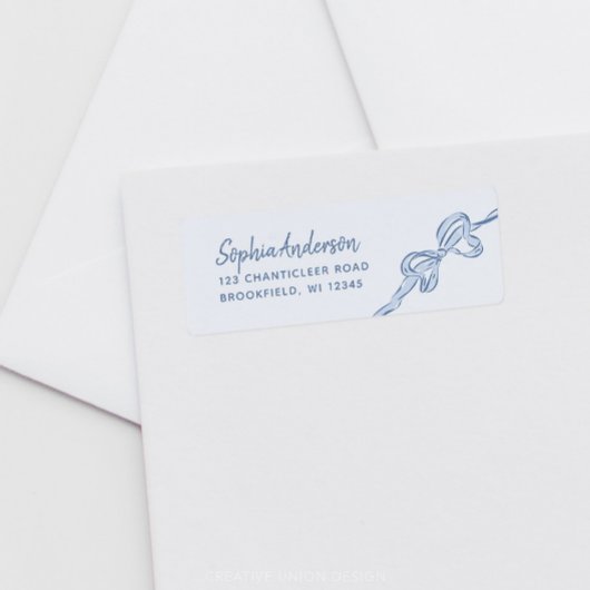 Étiquette Baby shower de garçon à mâchoire bleue dessinée à 