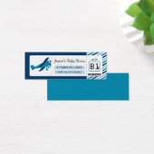 Étiquette Baby shower de la carte d'embarquement F (Bureau)