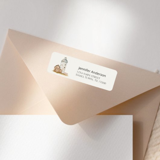 Étiquette Baby shower des animaux de petite ferme