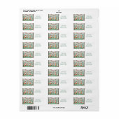 Étiquette Baby shower des créatures forestières enchantées (Feuille entière)