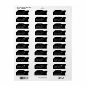 Étiquette Baby shower d'Halloween de Little Boo (Feuille entière)