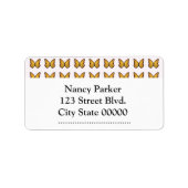 Étiquette Baby shower papillon (Devant)