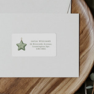 Étiquette Baby shower vert sauge matcha