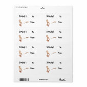 Étiquette Baby Stinkefy !-étiquette de noël (Feuille entière)