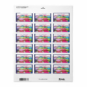 Étiquette Bac à biscuits Sweet 16 (Feuille entière)