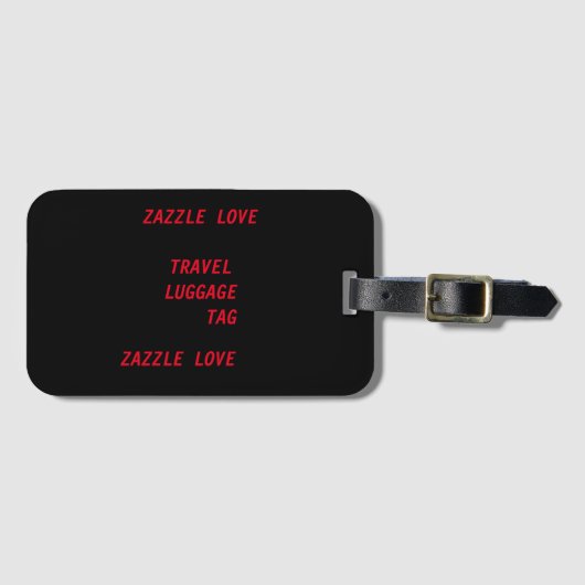 étiquette bagage avec emplacement carte de visite (Devant Horizontal)