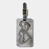 Étiquette Bagage Couples (Devant Vertical)