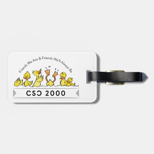 étiquette bagage de canard (Dos horizontal)