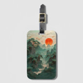 étiquette bagage du lac tranquille (Devant Vertical)