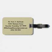 Étiquette Bagage Horus (Dos horizontal)