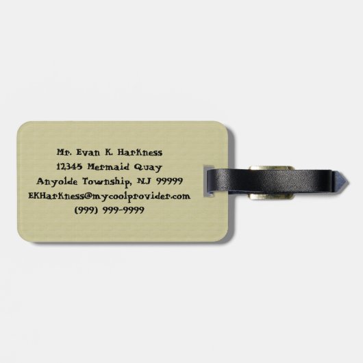 Étiquette Bagage Horus (Dos horizontal)