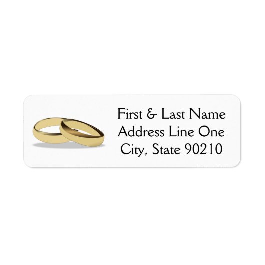 Étiquette Bague mariage (Devant)