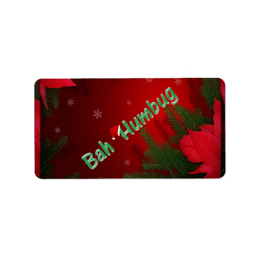 Étiquette Bah Humbug (Devant)