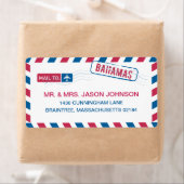 Étiquette Bahamas Adresse postale (En situation)